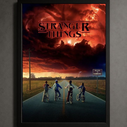 Stranger Things framed poster 30x40cm new