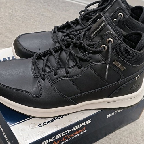 Skechers Delson Waterproof Anatomical Boots New Black Size 42