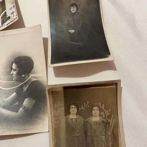 Collectible lot of 6 used historical photos and postcards 1915-1934 Samos & Thessaloniki
