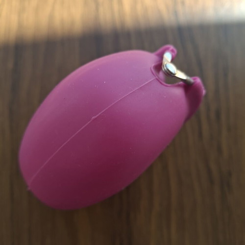 Pink plastic wallet