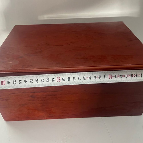 Cherry Wood Cigar Humidor like new with free car gift