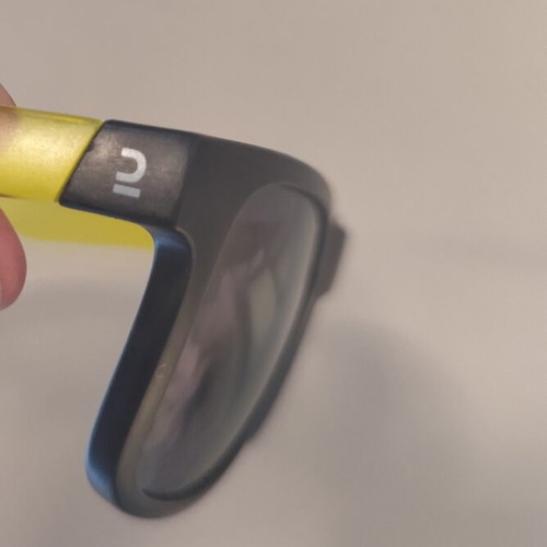 Decathlon children's sunglasses, black and yellow, 13cm