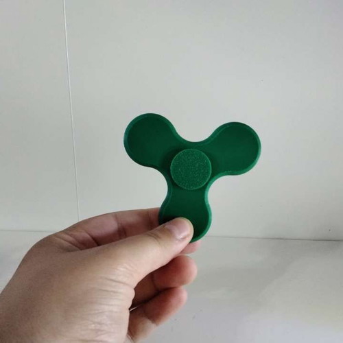 Fidget Spinner new, dark green, 3D printed