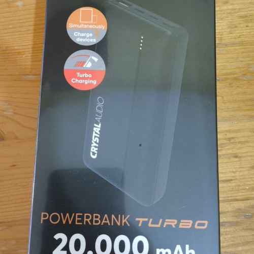 Powerbank Crystal Audio 20000 mAh new, turbo charging