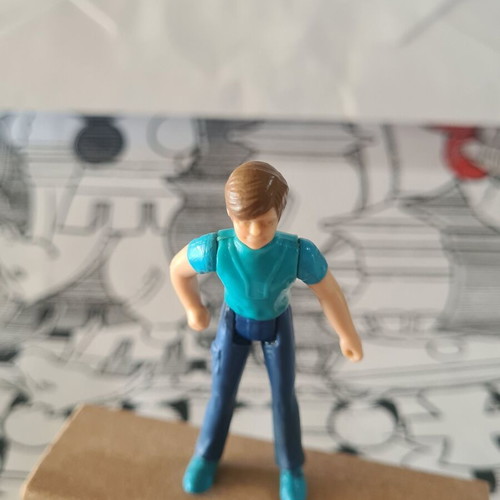 Scott Trakker action figure used, 6 cm, M.A.S.K. series by Kenner 1985