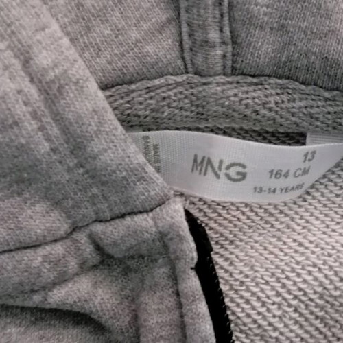 Mango 13-14 hoodie gray kids jacket new for 164 height