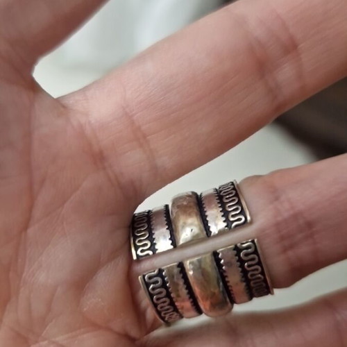 EthanAsia Achilles ring new, silver plated bronze