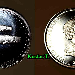 TRISTAN DA CUNHA 1 CROWN (WHALES) 2008 UNC