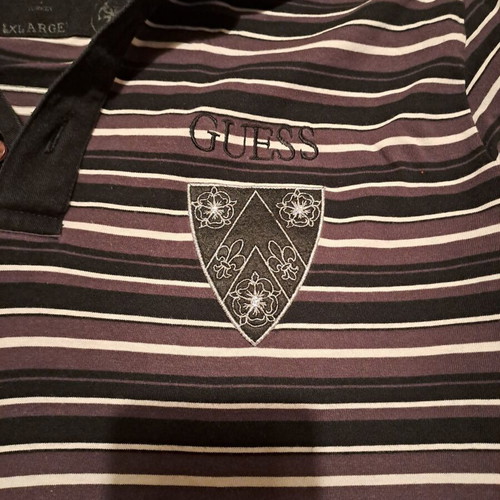 Guess shirt XL like new, black and purple