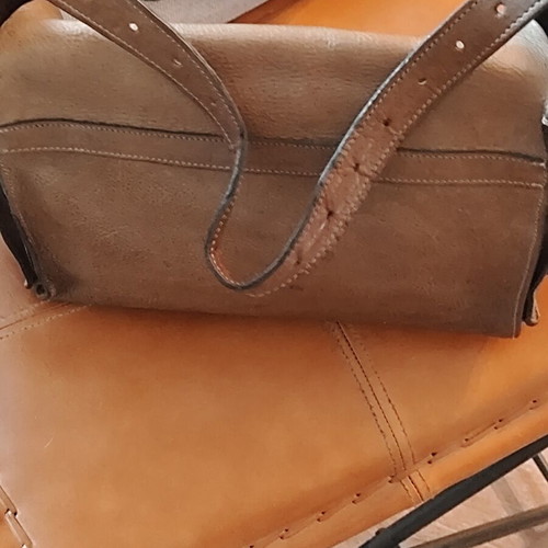 Mulberry Effie olive leather shoulder bag used