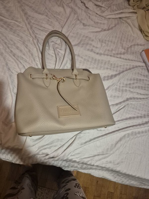 Fragola shoulder bag used, large capacity, beige