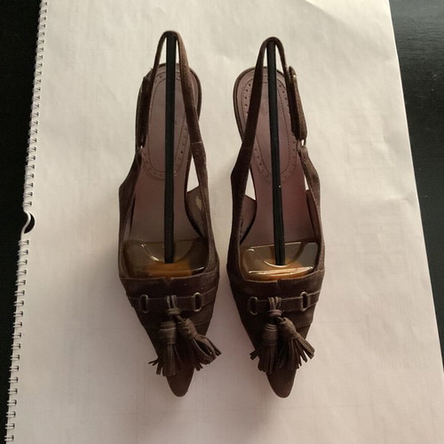 Nine West brown suede pointed pumps size 36 like new