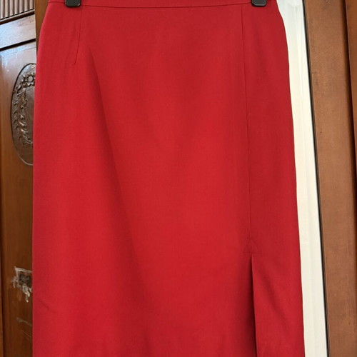 Wool skirt red, sizes M and L, like new, vintage