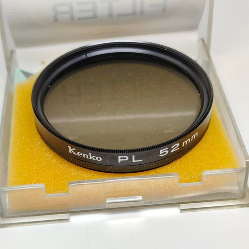 Kenko PL 52mm Linear Polarizer Filter like new with box and instructions