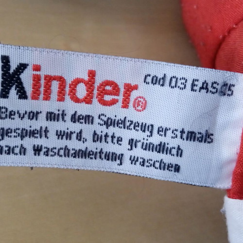 Ferrero Kinder Surprise plush bunny used