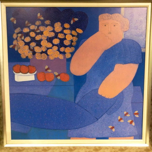 Faidon Patrikalakis art print in frame like new 90x90 cm