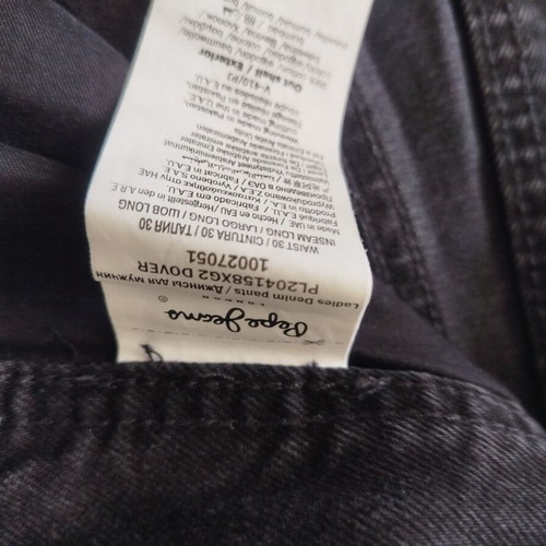 Pepe Jeans relaxed fit high waist black jeans like new, size 30