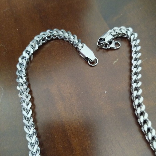 Steel chain 60cm new unisex, gray
