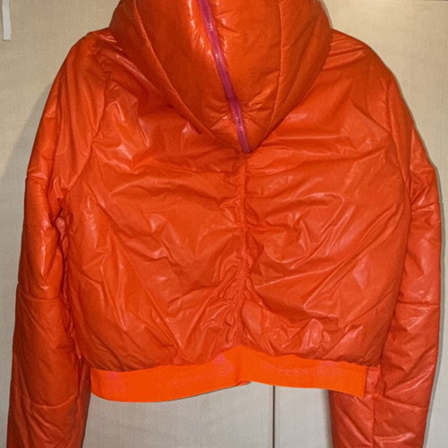 Adidas Stella McCartney puffer jacket medium, like new, orange