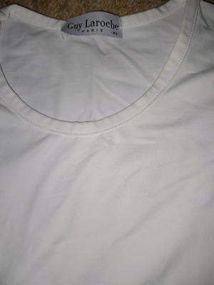 Athletic shirt Guy Laroche used, white, size XL