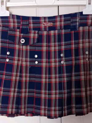 Coca Cola mini skirt like new, tartan, XS