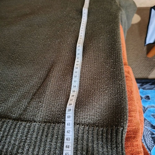Men's V sweater Sfera used, green, size L