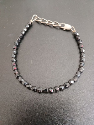 Women's bracelet with black stones, MTP