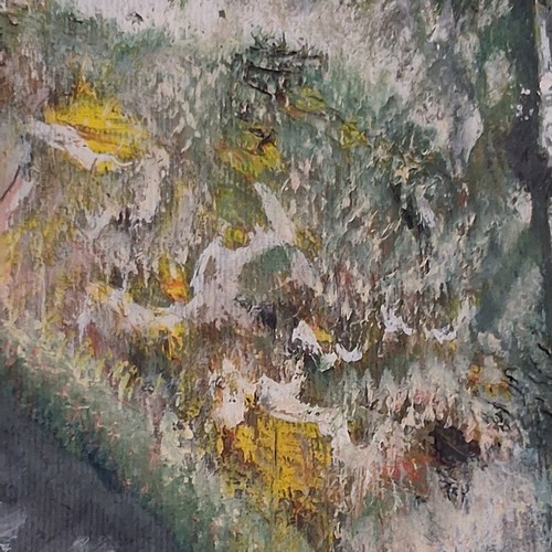 Signed painting The Child of Mercy NK oil on canvas like new 53x72 cm