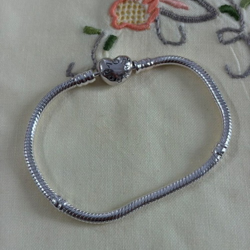 Pandora snake chain bracelet, 18 cm, silver