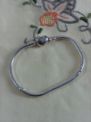 Pandora snake chain bracelet, 18 cm, silver