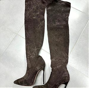 Casadei suede high knees boots new one