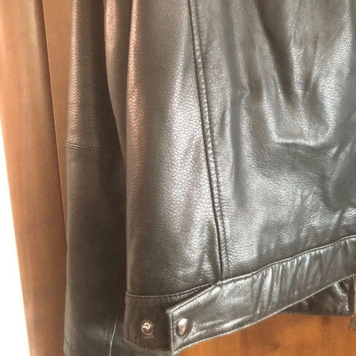 Leather jacket used, black, size L to XL