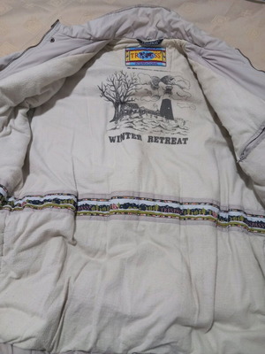 Trespass men's jacket large used, ecru color