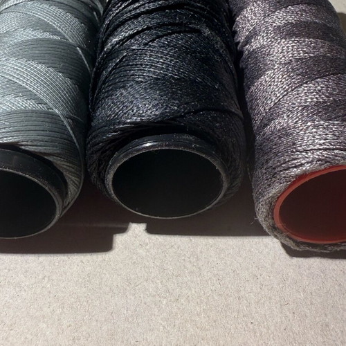 Waxed threads used