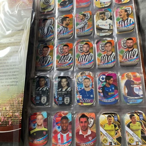 Football collectible tags with full album new