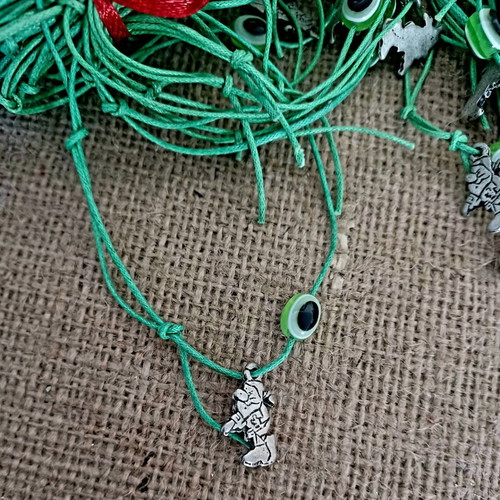 Baptism witness bracelets with dwarfs new, pack of 90 pieces