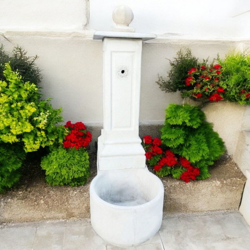 Concrete Garden Fountain Selena white new