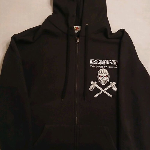 Iron Maiden Book Of Souls Fruit of the Loom hoodie like new, size M