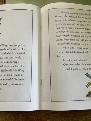 The Little Wing Giver children's book by Jacques Taravant and Peter Sís