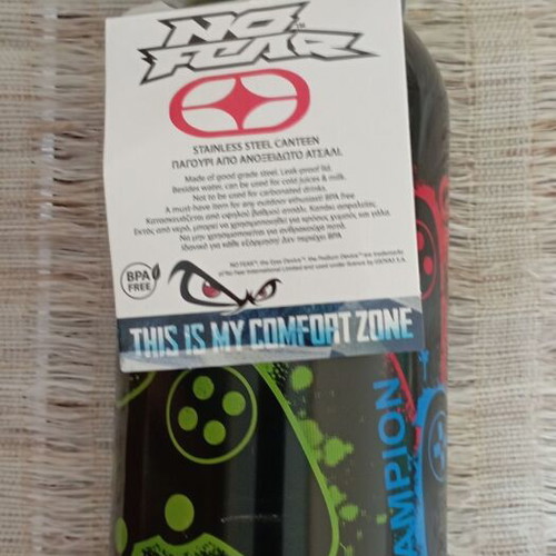 No Fear ανοξείδωτο παγούρι νερού 580ml