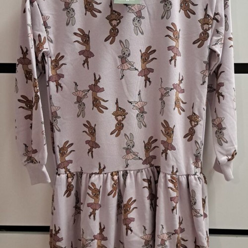 Girls' dress new size 10 lilac with nice pattern H&M