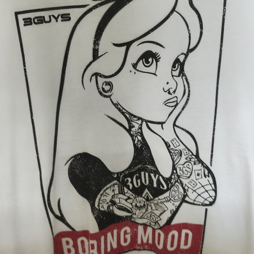3Guys white men's T-shirt with front print