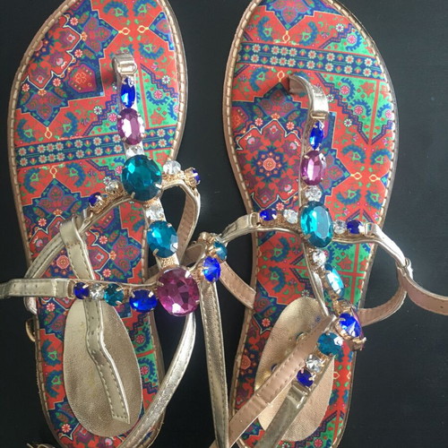 Antica Sartoria sandals size 38 like new with leather and decorative details