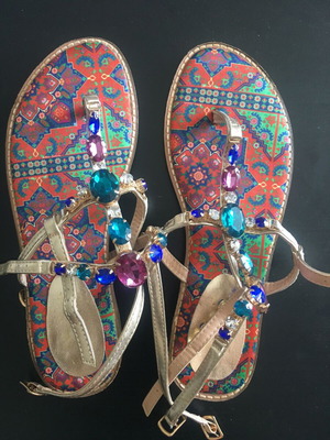 Antica Sartoria sandals size 38 like new with leather and decorative details