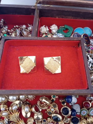 Tat vintage earrings like new, approx. 4 cm