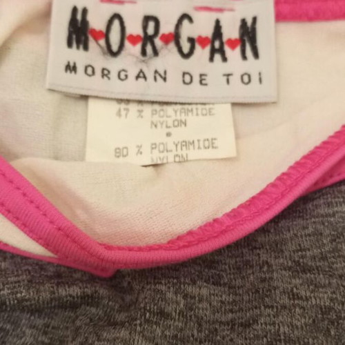Morgan summer tank top used, size M, white and grey