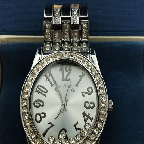 Silver Watch - John Jbeili with zircon