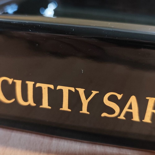 Cutty Sark Scotch Whisky Ceramic Ashtray used, vintage promotional