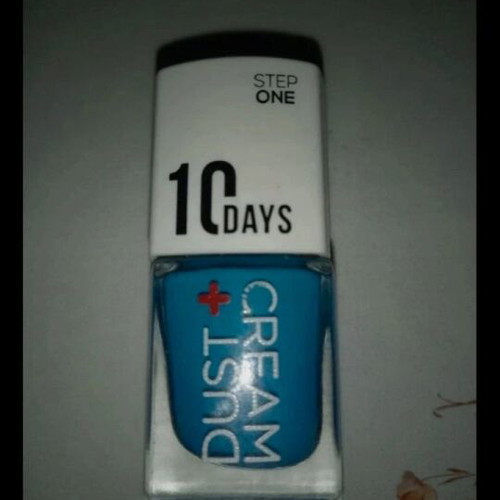 Blue Dust+Cream Nail Polish 10days No:520 12ml new