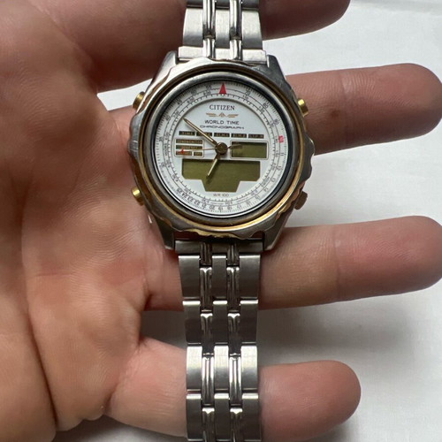 Citizen C080 Promaster World Time Chronograph watch used